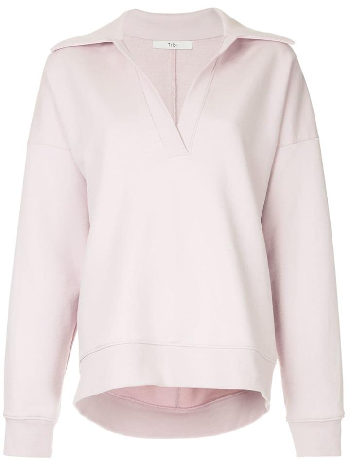 Tibi Polo Sweatshirt - Purple