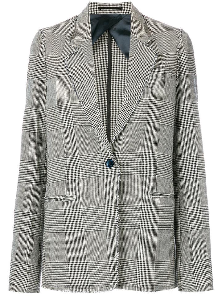Golden Goose Deluxe Brand Houndstooth Blazer - Grey