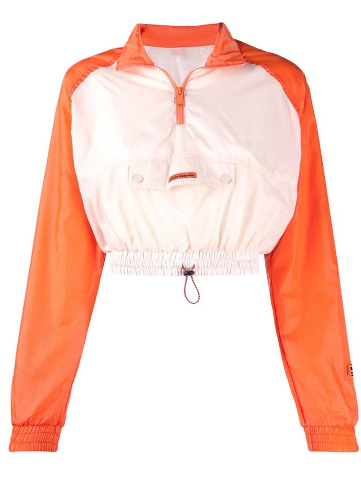 Heron Preston Cropped Contrast-panel Jacket - Neutrals