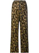 Aries Straight-leg Patterned Trousers - Brown