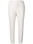 Closed Slim Fit Cropped Trousers - Nude & Neutrals