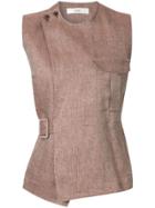 G.v.g.v. Sleeveless Safari Blouse - Brown