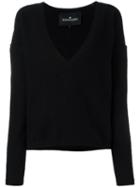 Designers Remix 'karun' V-neck Jumper, Women's, Size: Medium, Black, Wool