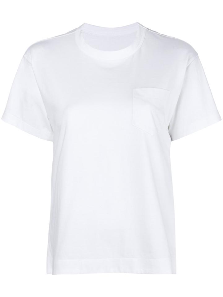 Sacai Zipped Side T-shirt - White