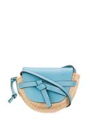 Loewe Gate Straw Mini Bag - Blue