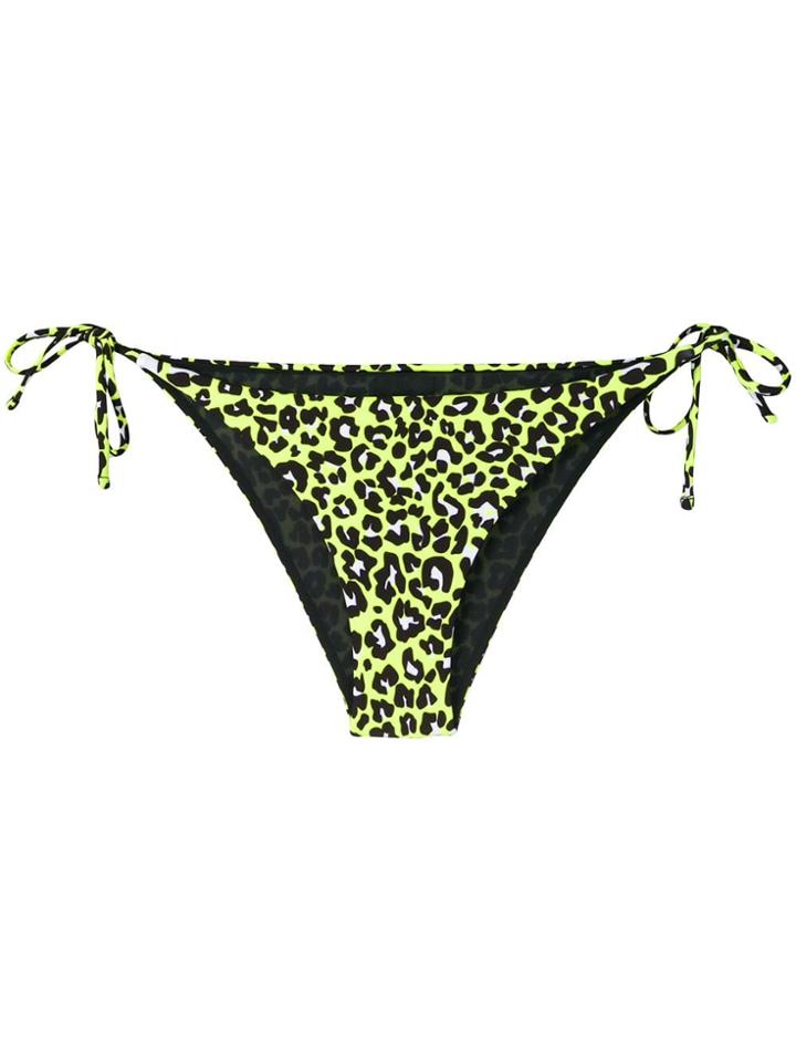 Mc2 Saint Barth Leopard Print Bikini Bottoms - Yellow