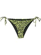 Mc2 Saint Barth Leopard Print Bikini Bottoms - Yellow