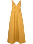 G.v.g.v. Pinafore Midi Dress - Yellow & Orange