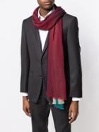 Lanvin Frayed Edge Scarf - Red