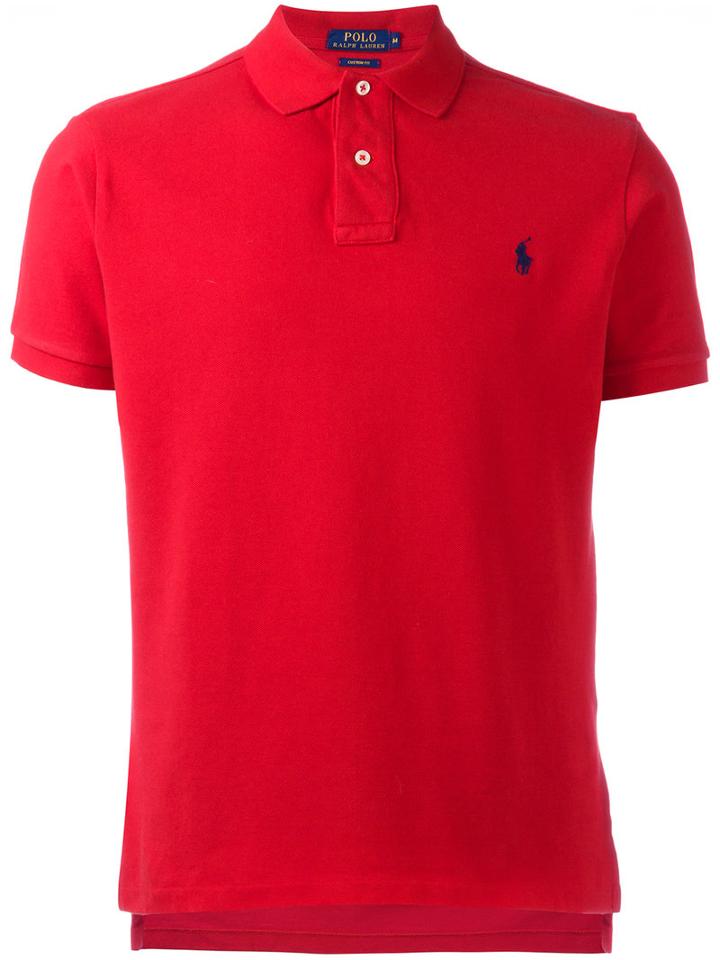 Polo Ralph Lauren Logo Embroidery Polo Shirt, Men's, Size: Medium, Red, Cotton