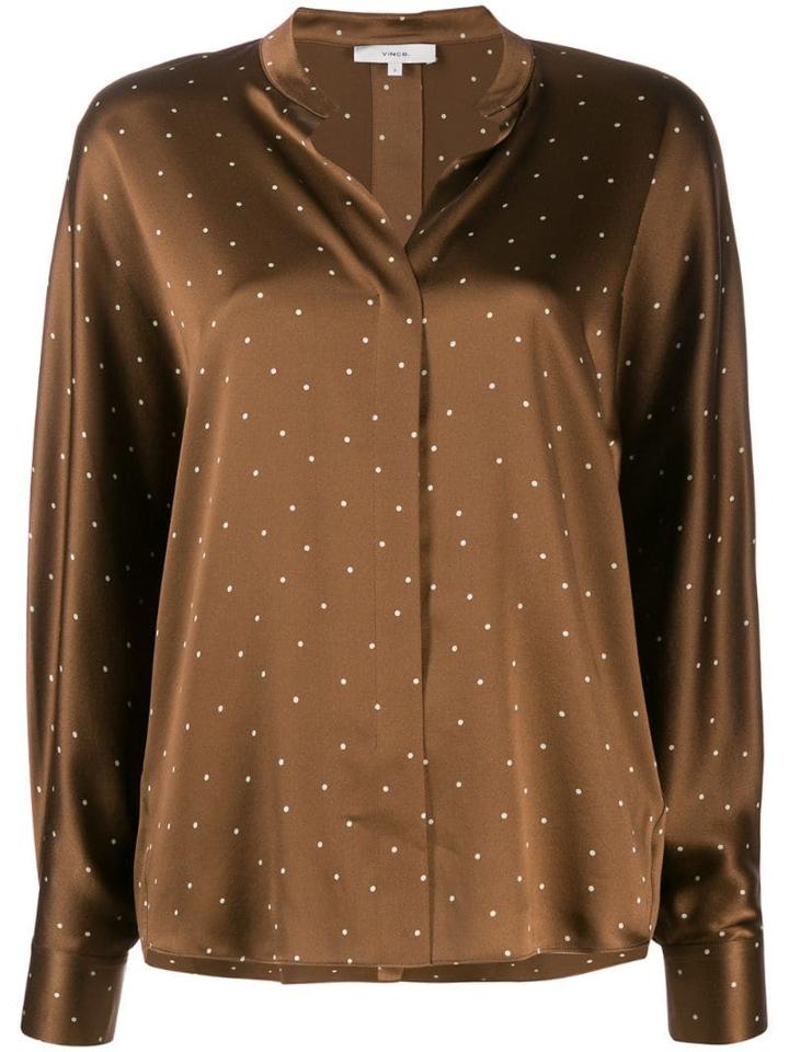Vince Polka-dot Blouse - Brown