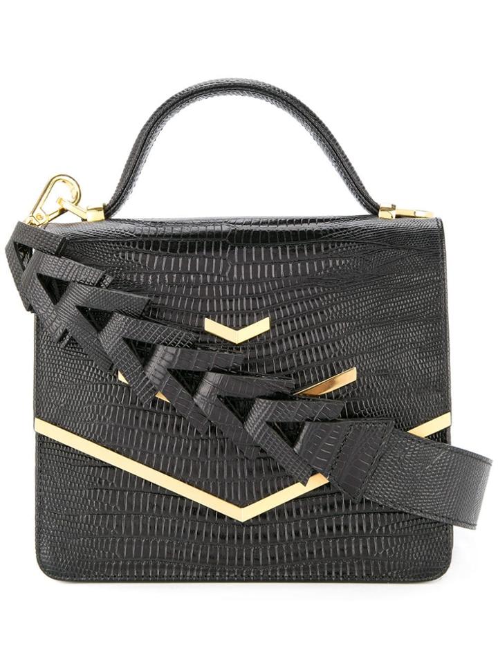 Rula Galayini Jude Textured Satchel - Black
