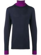 Calvin Klein Contrast Trim Sweater - Blue