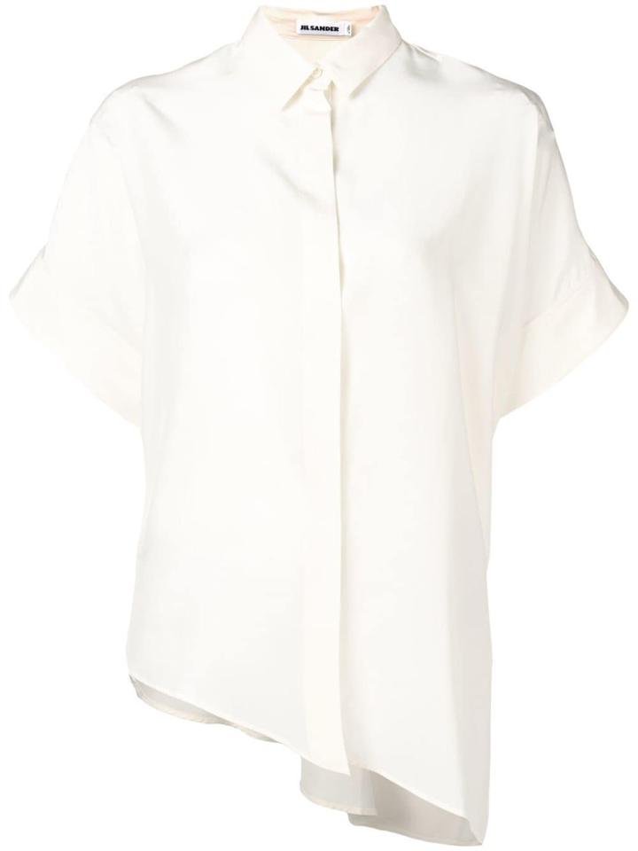 Jil Sander Asymmetrical Hemmed Shirt - Neutrals