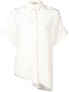 Jil Sander Asymmetrical Hemmed Shirt - Neutrals