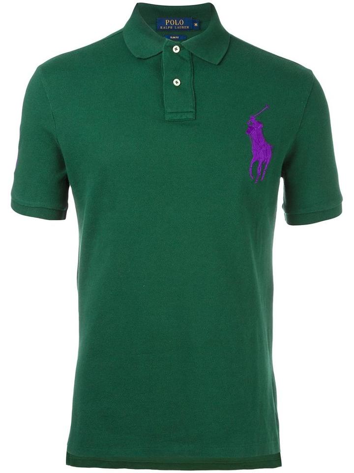 Polo Ralph Lauren Embroidered Logo Polo Shirt, Men's, Size: Medium, Green, Cotton