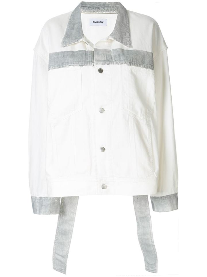 Ambush Reflector Denim Jacket - White