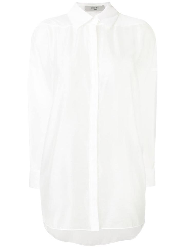 Poiret Sheer Classic Shirt - White