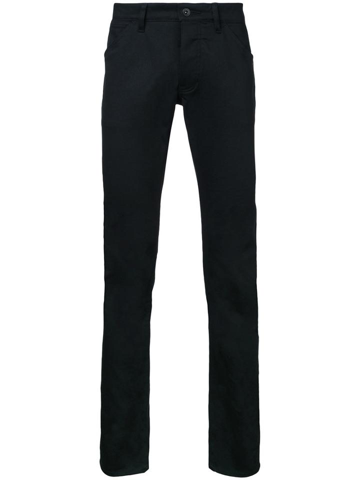 Kazuyuki Kumagai Straight-leg Jeans, Men's, Size: 2, Black, Cotton/polyurethane
