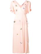 Twin-set Embroidered Butterfly Dress - Pink