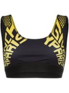 Givenchy Logo Print Sports Bra - Black