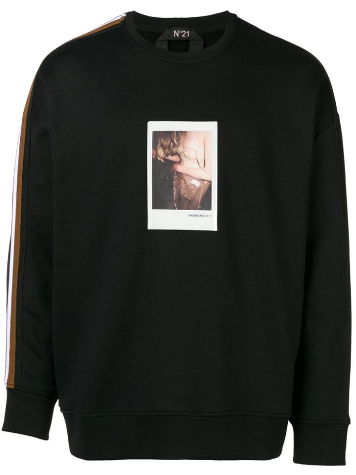 No21 Polaroid Sweatshirt - Black