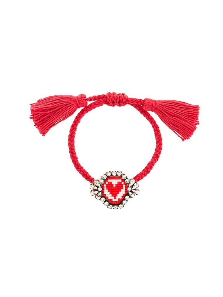 Shourouk '<3' Bracelet, Women's, Red