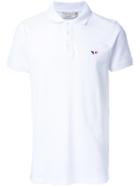 Maison Kitsuné Tricolour Fox Polo Shirt, Men's, Size: Xs, White, Cotton