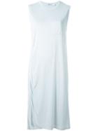 T By Alexander Wang Overlay Tank Dress, Women's, Size: Xs, Blue, Rayon