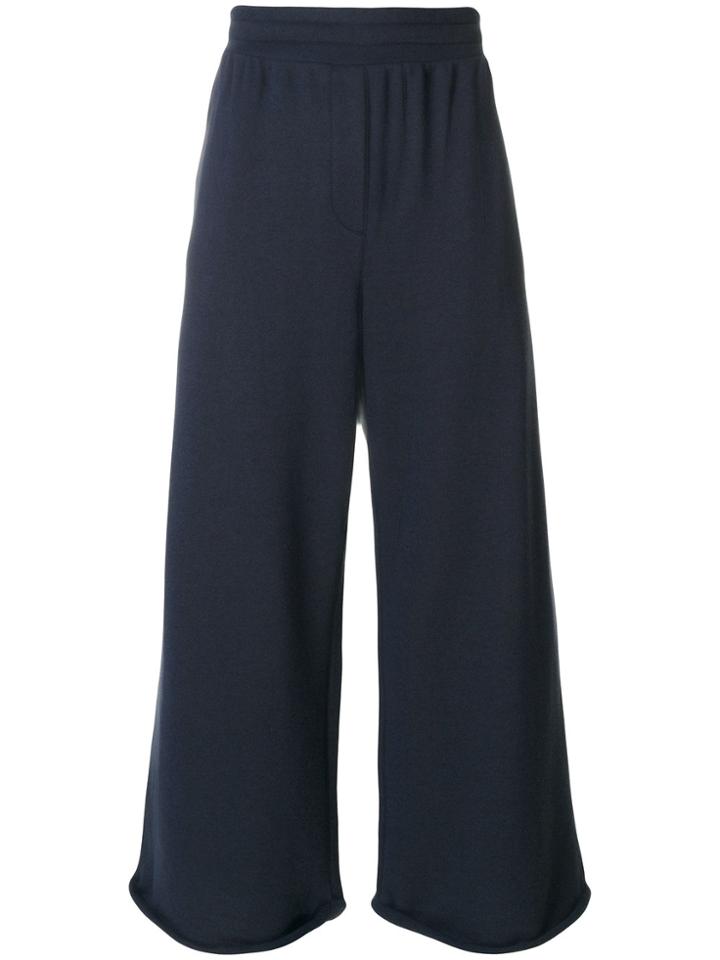 T By Alexander Wang Cropped Tailored Trousers - Blue