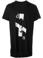 Julius Printed Motif T-shirt, Men's, Size: 3, Black, Cotton/modal