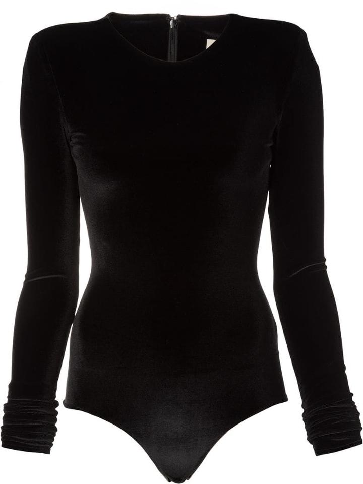 Alexandre Vauthier Long Sleeved One Piece - Black