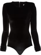 Alexandre Vauthier Long Sleeved One Piece - Black
