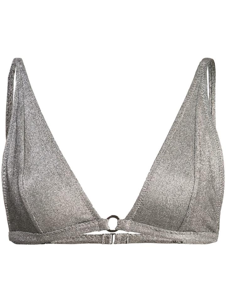 Fleur Du Mal Built Up Bikini Top - Grey