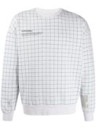 A-cold-wall* Grid-print Sweatshirt - Grey