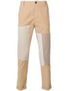 Closed Patchwork Slim Fit Trousers - Nude & Neutrals