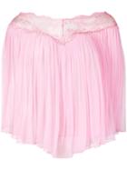 Christopher Kane Gathered Trim Mesh Top - Pink