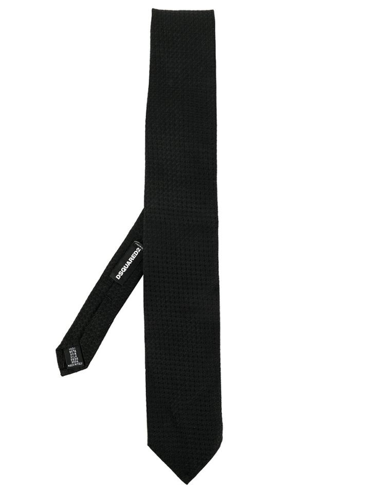 Dsquared2 Textured Knit Tie - Black