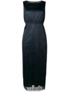 Fabiana Filippi Tulle Detail Long Dress - Blue
