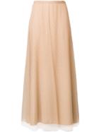 Red Valentino Tulle Layer A-line Skirt - Nude & Neutrals