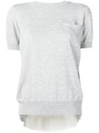 Sacai Chest Pocket T-shirt - Grey