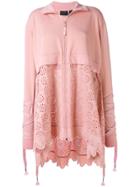 Fenty X Puma Embroidered Details Long Jacket - Pink & Purple