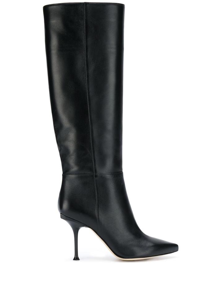 Sergio Rossi Knee-high Stiletto Boots - Black