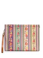 Etro Floral Print Panelled Pouch - Neutrals