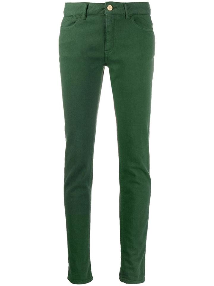 Just Cavalli Mid Rise Skinny Trousers - Green