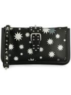 Red Valentino Red(v) Star Print Clutch Bag - Black