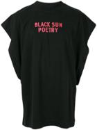 Palm Angels Black Sun Poetry Oversized T-shirt