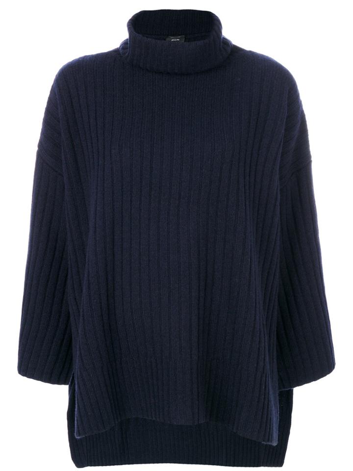 Joseph Oversized Roll Neck Jumper - Blue
