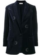 Zadig & Voltaire Viva Embroidered Blazer - Blue