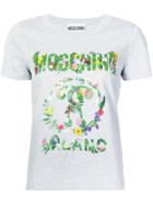 Moschino Floral Logo T-shirt - Grey